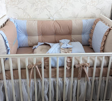 Load image into Gallery viewer, Luxury Baby bedding 120x60 100% cotton personalized by embroidery
