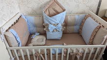 Load image into Gallery viewer, Luxury Baby bedding 120x60 100% cotton personalized by embroidery
