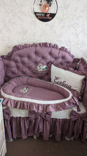 Load image into Gallery viewer, Luxury baby bedding 140*70 personalised by embroidery

