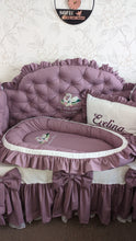 Load image into Gallery viewer, Luxury baby bedding 140*70 personalised by embroidery
