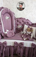 Load image into Gallery viewer, Luxury baby bedding 140*70 personalised by embroidery
