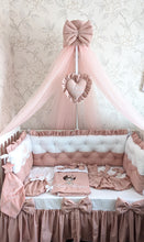 Load image into Gallery viewer, Luxury baby bedding 100*50 personalised by embroidery, 100% cotton
