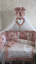 Load image into Gallery viewer, Luxury baby bedding 120*60 personalised by embroidery
