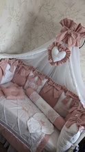 Load image into Gallery viewer, Luxury baby bedding 120*60 personalised by embroidery
