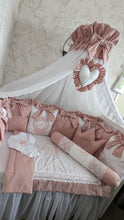 Load image into Gallery viewer, Luxury baby bedding 120*60 personalised by embroidery
