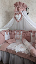 Load image into Gallery viewer, Luxury baby bedding 120*60 personalised by embroidery
