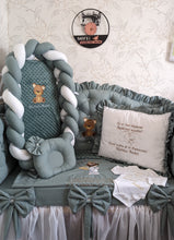 Load image into Gallery viewer, Luxury baby bedding cotton
120*60 personalised by embroidery
