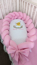 Load image into Gallery viewer, Baby nest with braided bumper
