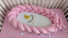 Load image into Gallery viewer, Baby nest with braided bumper
