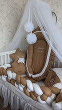 Load image into Gallery viewer, Luxury baby bedding 140*70 personalised by embroidery, 100% cotton
