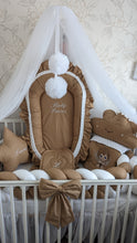 Load image into Gallery viewer, Luxury baby bedding 140*70 personalised by embroidery, 100% cotton
