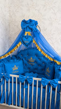 Load image into Gallery viewer, Luxury baby bedding 120x60 personalised by embroidery
