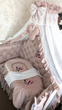 Load image into Gallery viewer, Luxury baby bedding velvet and cotton 

 140*70 personalised by embroidery
