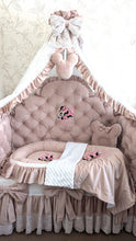 Load image into Gallery viewer, Luxury baby bedding velvet and cotton 

 140*70 personalised by embroidery
