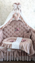 Load image into Gallery viewer, Luxury baby bedding velvet and cotton 

 140*70 personalised by embroidery
