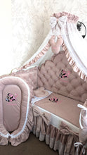 Load image into Gallery viewer, Luxury baby bedding velvet and cotton 

 140*70 personalised by embroidery
