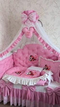 Load image into Gallery viewer, Luxury baby bedding 140*70 personalised by embroidery, 100% cotton
