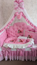 Load image into Gallery viewer, Luxury baby bedding 140*70 personalised by embroidery, 100% cotton
