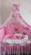 Load image into Gallery viewer, Luxury baby bedding 140*70 personalised by embroidery, 100% cotton
