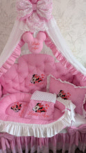 Load image into Gallery viewer, Luxury baby bedding 140*70 personalised by embroidery, 100% cotton
