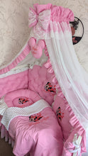 Load image into Gallery viewer, Luxury baby bedding 140*70 personalised by embroidery, 100% cotton

