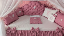 Load image into Gallery viewer, Luxury bedding 190*90 personalised by embroidery, 100% cotton
