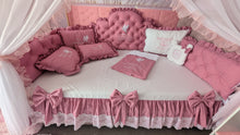 Load image into Gallery viewer, Luxury bedding 190*90 personalised by embroidery, 100% cotton
