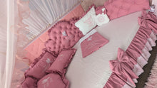 Load image into Gallery viewer, Luxury bedding 190*90 personalised by embroidery, 100% cotton
