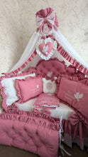 Load image into Gallery viewer, Luxury bedding 190*90 personalised by embroidery, 100% cotton
