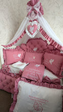 Load image into Gallery viewer, Luxury bedding 190*90 personalised by embroidery, 100% cotton
