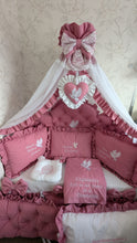 Load image into Gallery viewer, Luxury bedding 190*90 personalised by embroidery, 100% cotton
