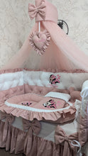 Load image into Gallery viewer, Luxury baby bedding 140*70 personalised by embroidery, 100% cotton 

✅

