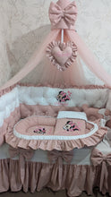 Load image into Gallery viewer, Luxury baby bedding 140*70 personalised by embroidery, 100% cotton 

✅
