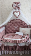 Load image into Gallery viewer, Luxury baby bedding velvet and cotton 

 140*70 personalised by embroidery
