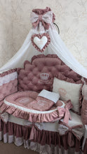Load image into Gallery viewer, Luxury baby bedding velvet and cotton 

 140*70 personalised by embroidery
