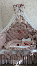 Load image into Gallery viewer, Luxury baby bedding velvet and cotton 

 120*60 personalised by embroidery
