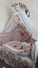 Load image into Gallery viewer, Luxury baby bedding velvet and cotton 

 120*60 personalised by embroidery

