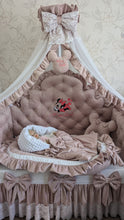 Load image into Gallery viewer, Luxury baby bedding velvet and cotton 

 120*60 personalised by embroidery
