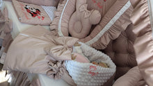 Load image into Gallery viewer, Luxury baby bedding velvet and cotton 

 120*60 personalised by embroidery
