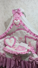 Load image into Gallery viewer, Luxury baby bedding 120*60 personalised by embroidery, 100% cotton
