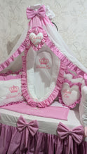 Load image into Gallery viewer, Luxury baby bedding 120*60 personalised by embroidery, 100% cotton
