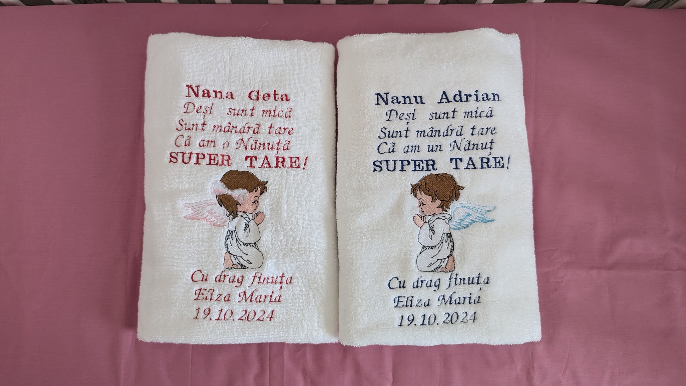 Towels personalized by embroidery 100*60