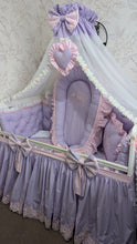 Load image into Gallery viewer, Luxury baby bedding 120*60 personalised by embroidery, 100% cotton
