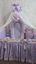 Load image into Gallery viewer, Luxury baby bedding 120*60 personalised by embroidery, 100% cotton

