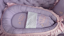 Load image into Gallery viewer, Luxury baby bedding 120*60 personalised by embroidery, 100% cotton
