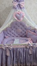 Load image into Gallery viewer, Luxury baby bedding 120*60 personalised by embroidery, 100% cotton
