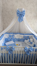 Load image into Gallery viewer, Luxury baby bedding 120*60 personalised by embroidery, 100% cotton
