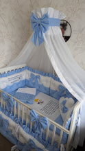 Load image into Gallery viewer, Luxury baby bedding 120*60 personalised by embroidery, 100% cotton
