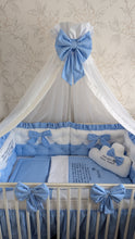Load image into Gallery viewer, Luxury baby bedding 120*60 personalised by embroidery, 100% cotton
