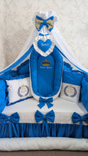Load image into Gallery viewer, Luxury baby bedding 140*70 personalised by embroidery, 100% cotton
